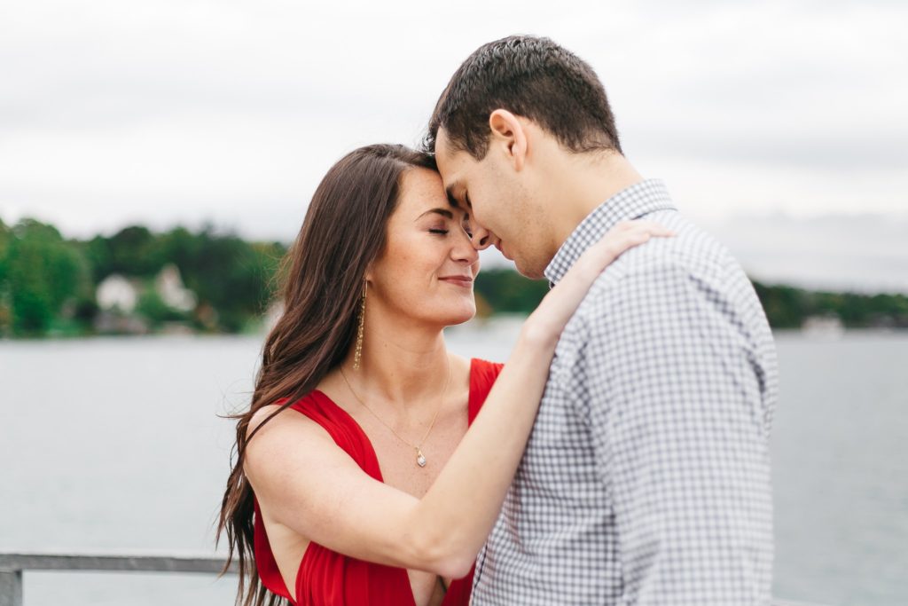 Finger Lakes Wedding Photographer | Emi Rose Studio | Romantic Dockside Engagement Session in Skaneateles, NY